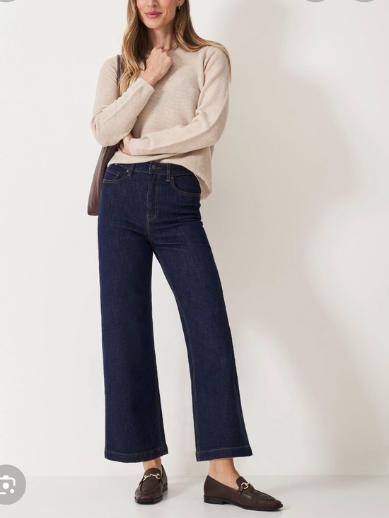 Banana Republic Denim - Banana republic wide leg crop size 26 2 in dark wash